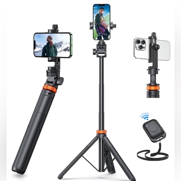 Newest iPhone Tripod Stand Other - Newest iPhone Tripod Stand, EUCOS 62" Phone Tripod&Selfie Stick with Remote
